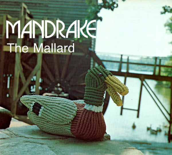 Vintage 70s Macrame Mandrake Duck Pattern Instant Download PDF 4+2 pages