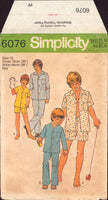 Simplicity 6076 Boys' Sleepwear: Long or Short Pyjamas / Pajamas, Uncut, Factory Folded, Sewing Pattern Size 12 Child