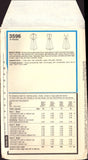 Style 3596 Sundress or Short Sleeve Dress with Tucked Front Bodice, Uncut, Factory Folded, Sewing Pattern Size 12