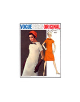 60s Mod Dress with Standing Collar by Molyneux, Bust 36" (92 cm) Vogue Paris Original 1857, Vintage Sewing Pattern Reproduction