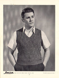 Lincoln 705 - 50s Knitting Patterns for Men's Pullovers, Waistcoats and Vests Instant Download PDF 16 pages