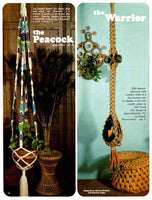 Macramé And Other Fiber Crafts 1977 - Eight Macrame Patterns Instant Download PDF 16 pages