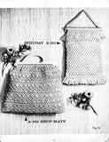 Macramé Bags - Vintage 60s - 11 Macrame Bag Patterns Instant Download PDF 20 pages