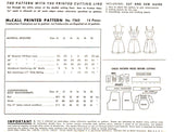 40s Shorts and Cropped Bra Top, Various Sizes (see drop down list), McCall 7262, Vintage Sewing Pattern Reproduction