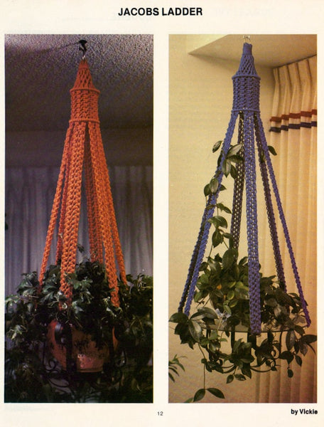 macrame plant hanger pattern books Macrame Portraits Book 5