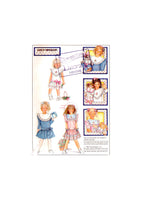 Simplicity 8594 Daisy Kingdom Child's Dropped Waist Dress with Detachable Collars, Uncut, Factory Folded Sewing Pattern Size 3