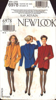 New Look 6978 Single Breasted Jacket and Mini-Skirt, Uncut, Factory Folded Sewing Pattern Multi Size 8-18