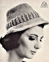 Patons Ladies' and Children's Hats Book No. 703 Vintage 60s Hat Patterns Instant Download PDF 20 pages