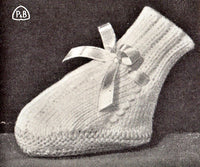 Patons Craft Book No. C.15 - Vintage 50s - 21 Knitting Patterns Baby Bootees Instant Download PDF 20 pages