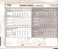 Stitch 'n Save 9432 Sewing Pattern Vest Top Pants Size 8-14 Uncut Factory Folded