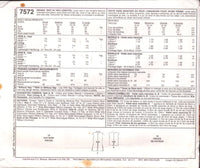 McCall's 7572 Sewing Pattern Vest Size 8-22 Uncut Factory Folded