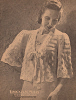 Lincoln Mills Knitting Book No. 930 - Vintage 40s - 8 Knitting Patterns Jackets Instant Download PDF 20 pages