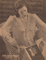 Lincoln Mills Knitting Book No. 930 - Vintage 40s - 8 Knitting Patterns Jackets Instant Download PDF 20 pages