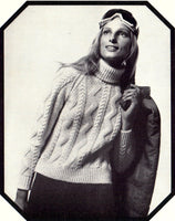 Patons 946 Winter Scene-stealers - 70s Knitting Patterns for Jumpers, Ponchos, Jackets etc. for Women Instant Download PDF 20 pages