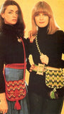Vintage 70s Tapestry Bags Instant Download PDF 1 + 2 pages