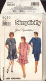 Simplicity 9030 Lady Madonna Maternity Dress or Tunic and Skirt, Uncut, Factory Folded Sewing Pattern Size 14