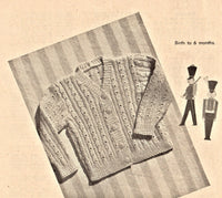 Paragon Baby Book No 3 booklet - Vintage 50s - 11 Knitting Patterns Baby Clothes Instant Download PDF 20 pages