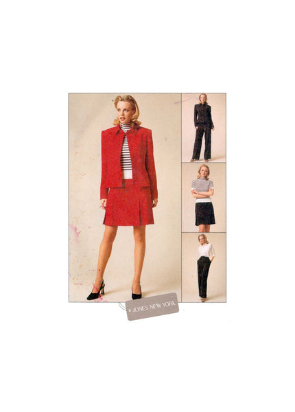 McCall's 9378 Jones New York Jacket, Pants and Skirt, Uncut, Factory Folded Sewing Pattern Size 10-12-14
