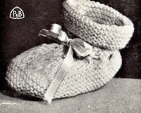 Patons Craft Book No. C.15 - Vintage 50s - 21 Knitting Patterns Baby Bootees Instant Download PDF 20 pages