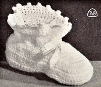Patons Craft Book No. C.15 - Vintage 50s - 21 Knitting Patterns Baby Bootees Instant Download PDF 20 pages