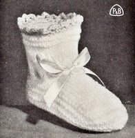Patons Craft Book No. C.15 - Vintage 50s - 21 Knitting Patterns Baby Bootees Instant Download PDF 20 pages