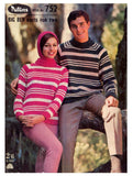 Patons 752 - 60s Knitting Patterns for Pullovers and Jackets for Men and Women Instant Download PDF 20 pages