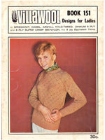 Villawool 151 - 60s Knitting Patterns for Women's Cardigans Instant Download PDF 16 pages