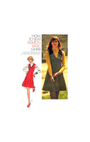 Simplicity 6628 Princess Seamed, V-Neckline Jumper, Uncut, Factory Folded Sewing Pattern Size 10