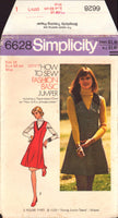 Simplicity 6628 Princess Seamed, V-Neckline Jumper, Uncut, Factory Folded Sewing Pattern Size 10