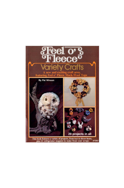 Feel o' Fleece - 29 Weaving and Macrame Projects With Feel o' Fleece Mock Wool 1978 Instant Download PDF 24 pages