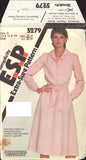 Simplicity 5279 Pullover Shirt Dress with Notched Collar, Long Sleeves and Sash, Uncut, Factory Folded Sewing Pattern Size 12-16
