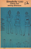 Simplicity 7250 Sewing Pattern Pullover Dress, Top Pants Size 12 Uncut Factory Folded