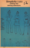 Simplicity 7250 Sewing Pattern Pullover Dress, Top Pants Size 12 Uncut Factory Folded