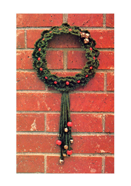 Vintage 70s Macrame Wreath Pattern Instant Download PDF 7 pages