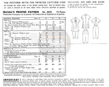 50s Tapered Pedal-Pushers and Shirt, Bust 32" Waist 26.5" Hip 35", McCall's 8820, Vintage Sewing Pattern Reproduction