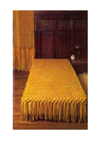 Vintage 70s Macrame Bed-spread Pattern Instant Download PDF 2 pages