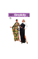70s Cowl Neckline Caftan with Kimono Sleeves, Bust 31.5-32.5" or 34-36" or 38-40" Simplicity 5971, Vintage Sewing Pattern Reproduction