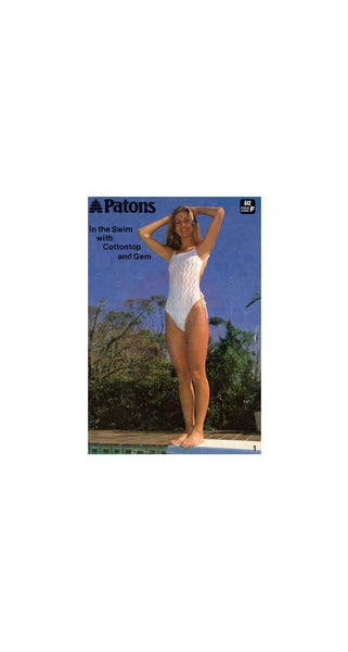 Patons 642 - Nine Knitted And Nine Crocheted 70s Patterns for Bikinis and Swimsuits - Instant Download PDF 20 pages