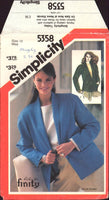 Simplicity 5358 Sewing Pattern Jacket Size 10 Uncut Factory Folded