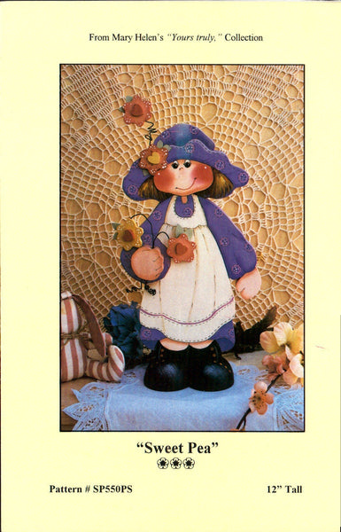 Gould Creations 550 Sewing Pattern Sweet Pea Doll 12 Inch Tall Uncut Factory Folded