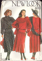 New Look 6003 Sewing Pattern Dress Scarf Size 8-18 Uncut Factory Folded