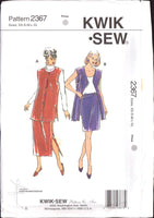 Kwik Sew 2367 Sewing Pattern Vest Skirt Size XS-XL Uncut Factory Folded
