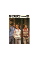 Patons Book 587 Eight Jacket, Vest and Jumper Knitting Patterns for Men and Women Instant Download PDF 16 pages