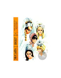 60s Bridal Caps and Veils, Sizes Small and Large, McCall's 8687, Vintage Sewing Pattern Reproduction