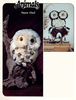 Two vintage 70s Owl Patterns Made With Feel o' Fleece Mock Wool Instant Download PDF 2 pages plus 2 pages of extra information