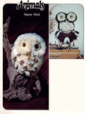 Two vintage 70s Owl Patterns Made With Feel o' Fleece Mock Wool Instant Download PDF 2 pages plus 2 pages of extra information