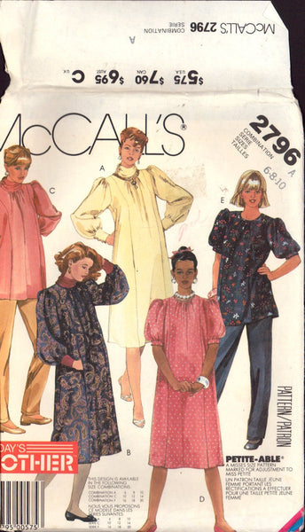 maternity maxi dress sewing pattern McCall's 2796 Maternity Dress or Tops with Long or Short Sleeves, Neck Patterns Central maternity maxi dress sewing pattern McCall's 2796 Maternity Dress or Tops with Long or Short Sleeves, Neck Patterns Central