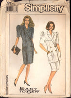 Simplicity 9016 Two-piece double breasted dress Size 12-14-16 Uncut Factory Folded