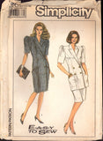 Simplicity 9016 Two-piece double breasted dress Size 12-14-16 Uncut Factory Folded