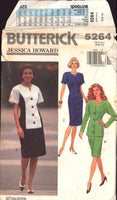 Butterick 5264 Jessica Howard Misses' Fitted, Straight Top or Dress and Tapered Skirt, Uncut, Factory Folded Sewing Pattern Size 6-10